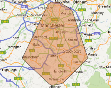 Stockport map